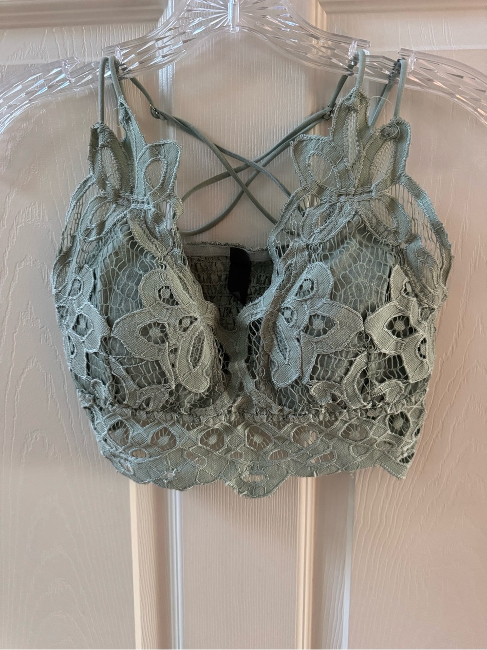 Alya Lace Bralette Green - small